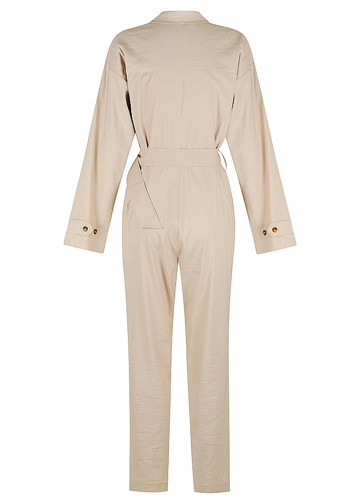 Keira Stretch Jumpsuit x DEMKIW - Sand - SALE - LAST TWO