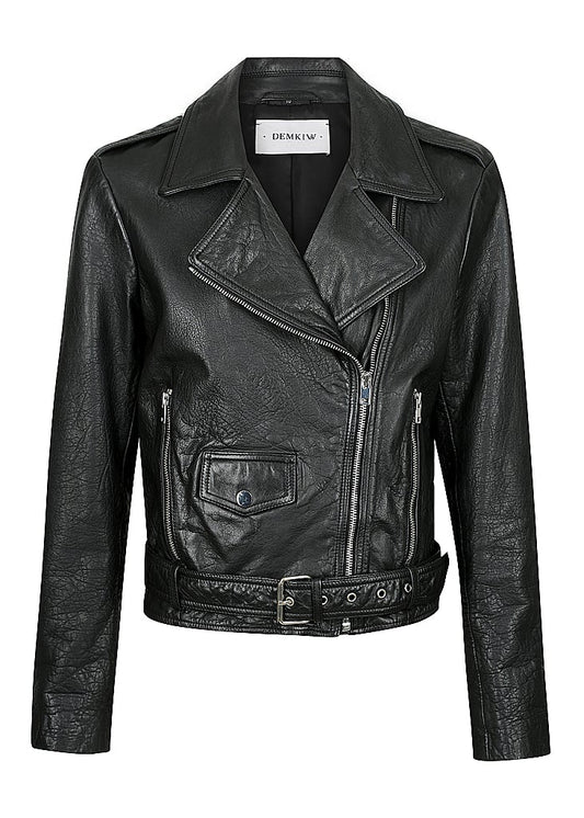 Adelle Boyfriend LEATHER Jacket - Black Leather - BEST SELLER