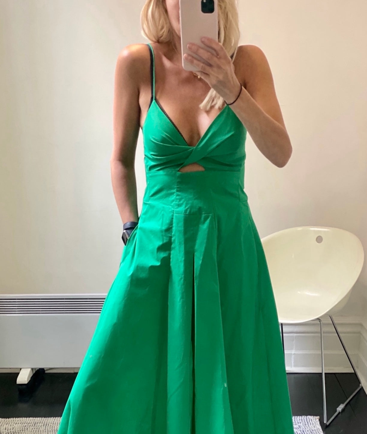 Evie Midi Dress - Emerald Green - Made In Australia - SALE