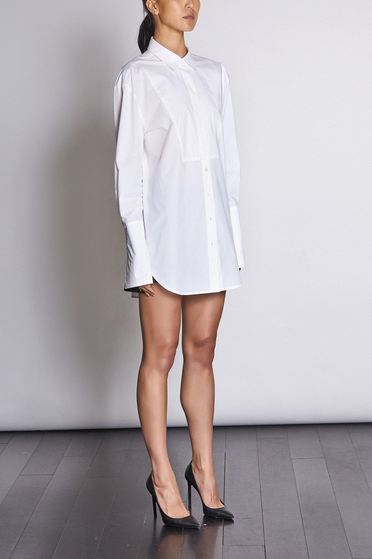 Le Boyfriend Oversized Shirt - White - Made in Australia