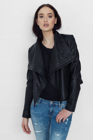 80s Leather Jacket - Matt Black - BEST SELLER - PRE-ORDER